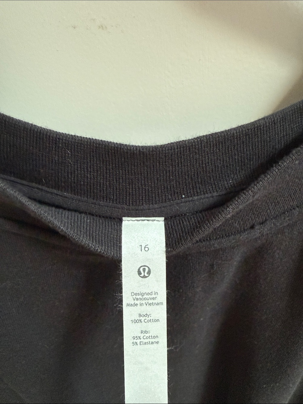 lululemon black perfectly oversized crew - Picture 3 of 3
